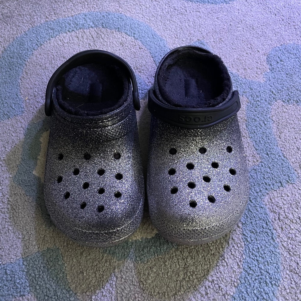 Crocs Unisex-Adult Classic Lined Glitter Clog